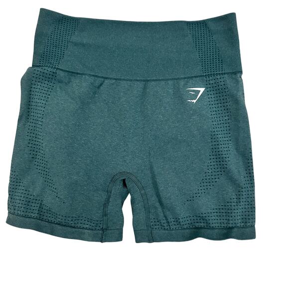 Gymshark Women's Bike Shorts Size Forest Green Medium - Picture 1 of 3